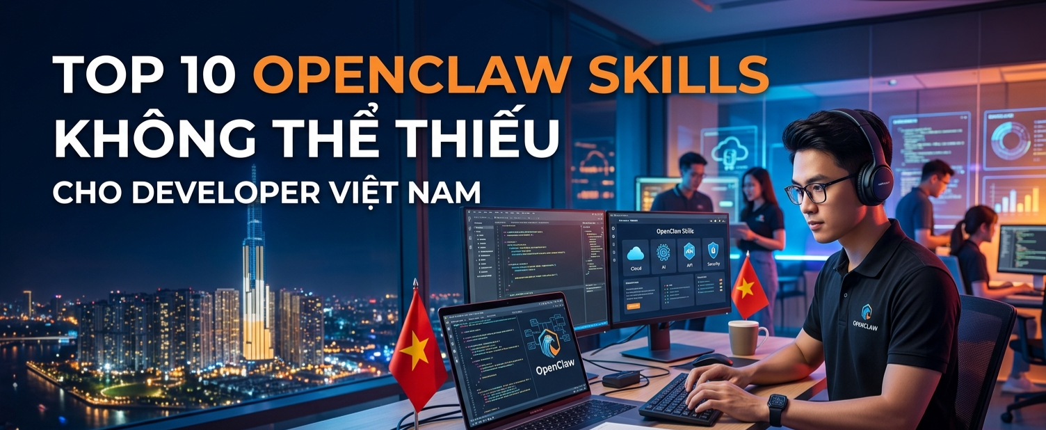 Top 10 OpenClaw Skills không thể thiếu cho developer Việt Nam