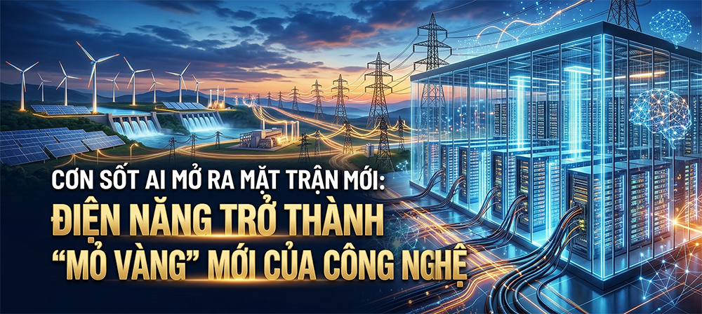 Cơn sốt AI đang mở ra một mặt trận mới: điện năng có thể trở thành “mỏ vàng” tiếp theo của ngành công nghệ